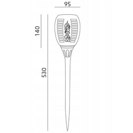 Lampada solare LED da esterno SPARKLE LED/0,12W/1,2V IP44 300 mAh