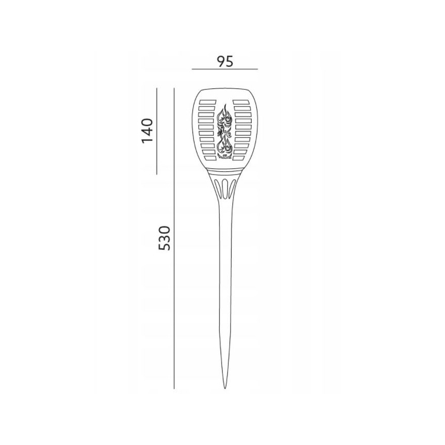 Lampada solare LED da esterno SPARKLE LED/0,12W/1,2V IP44 300 mAh