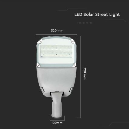 Lampada solare da esterno dimmerabile a LED con chip SAMSUNG LED/50W/6,4V 6000K IP65 30000 mAh + telecomando