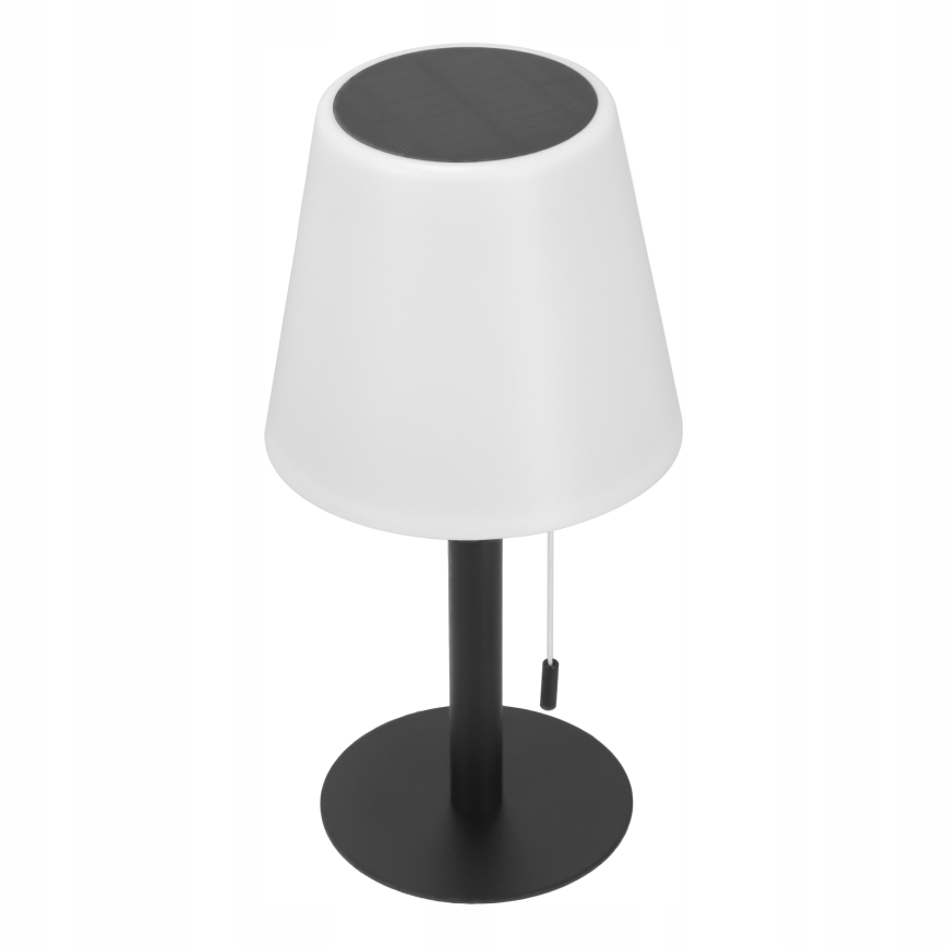 Lampada solare LED dimmerabile LED/2W/5V USB 1200 mAh IP44 bianco/nero