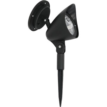 Lampada solare LED JOKER LED/1,2V 100 mAh 4000K 31,5 cm IP44 nera