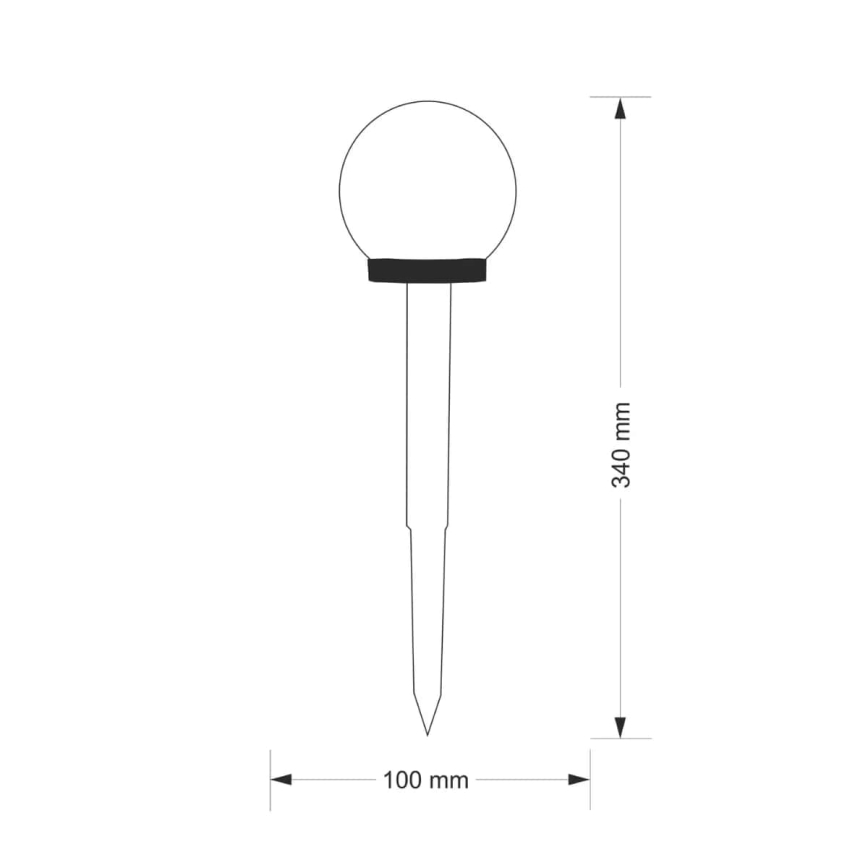 Lampada solare LED KULA LED/1,2V 40 mAh P44