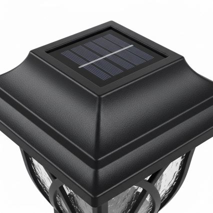 Lampada solare LED LAWN LED/1,2V 100 mAh 3000K 44 cm IP44 nera