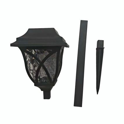 Lampada solare LED LAWN LED/1,2V 100 mAh 3000K 44 cm IP44 nera