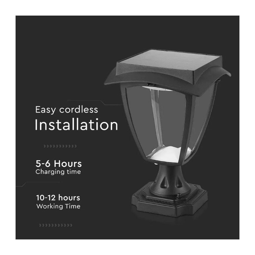 Lampada solare LED LED/2W/3,7V 3000/6000K IP65