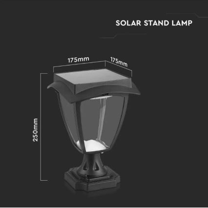 Lampada solare LED LED/2W/3,7V 3000/6000K IP65