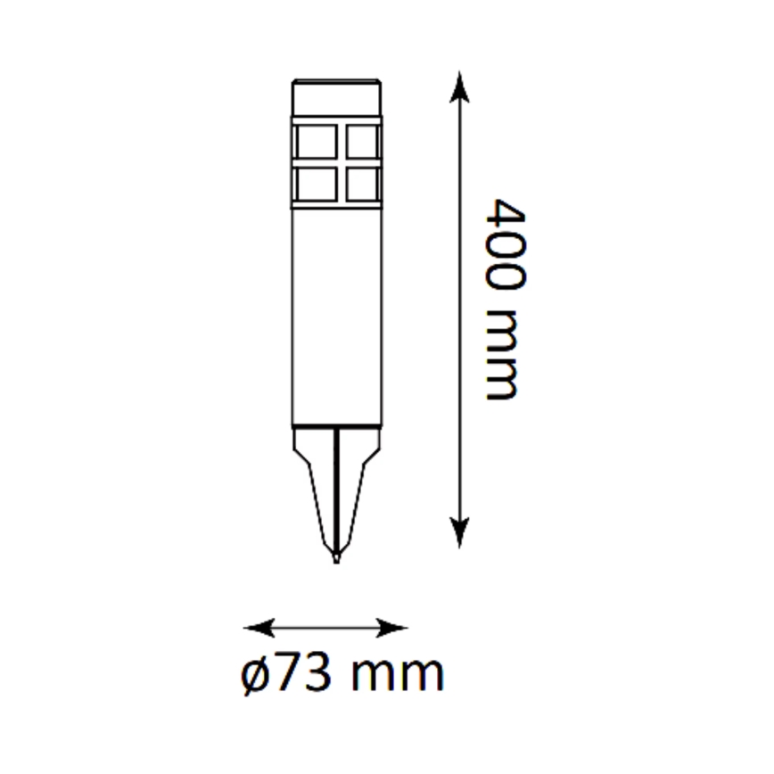 Lampada solare LED MARK LED/1,2V 200 mAh IP44