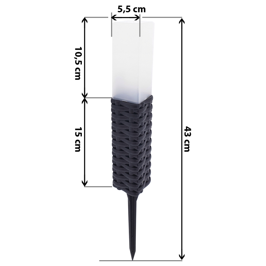 Lampada solare LED RABBIA LED/1,2V 300 mAh IP44