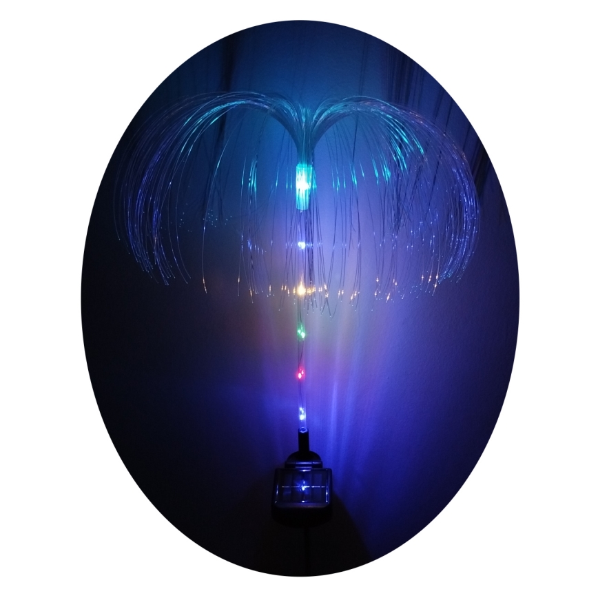 Lampada solare LED RGB 1,2 V 300 mAh IP44, nera