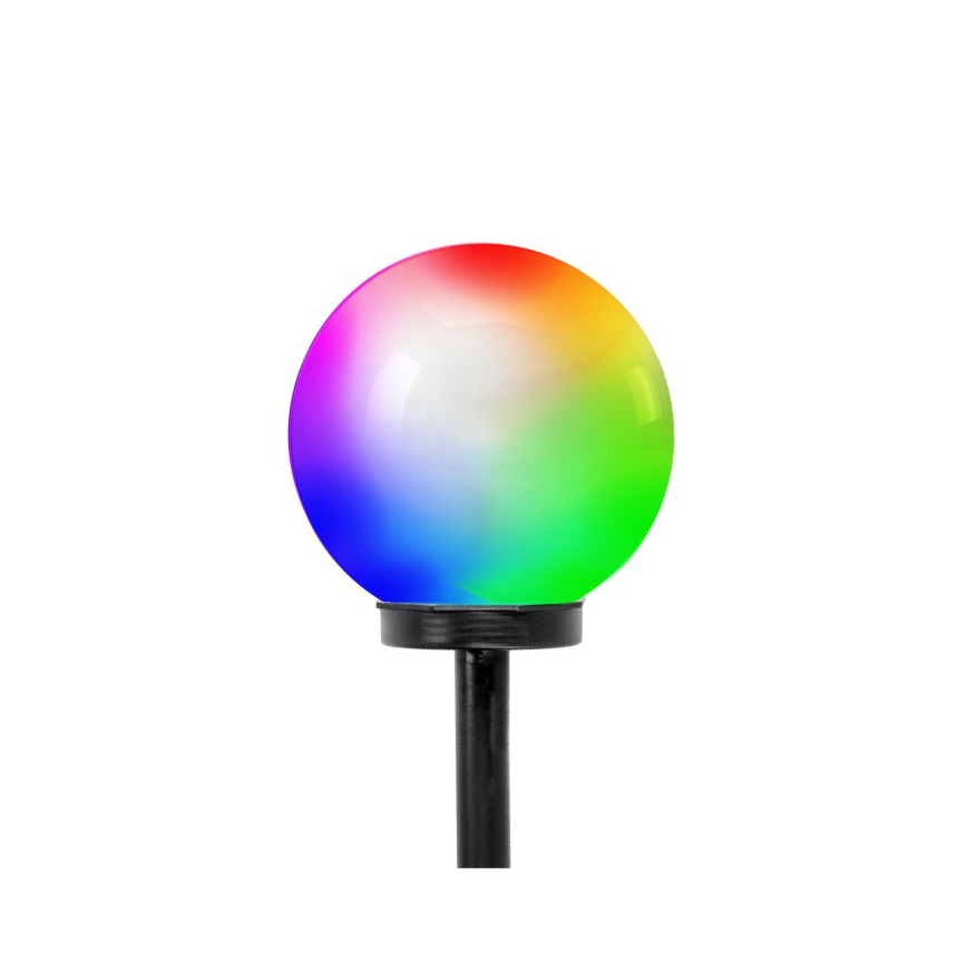 Lampada solare LED RGB con sensore SPHERE, LED 1,2 V, IP44, 200 mAh, ø 20 cm