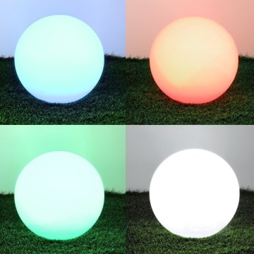 Lampada solare LED RGB dimmerabile GARDEN BALL LED/5W/3,7V 3000K IP54 2200 mAh d. 40 cm + telecomando