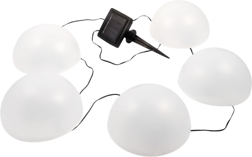 Lampada solare LED RGB HEMI LED/0,1W/1,2V 600 mAh IP44 bianco