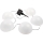 Lampada solare LED RGB HEMI LED/0,1W/1,2V 600 mAh IP44 bianco
