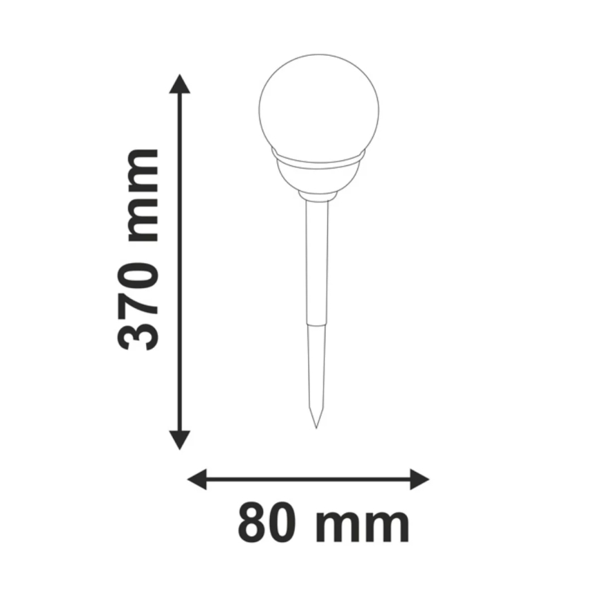 Lampada solare LED RGB LED/0,04W/1,2V 600 mAh IP44