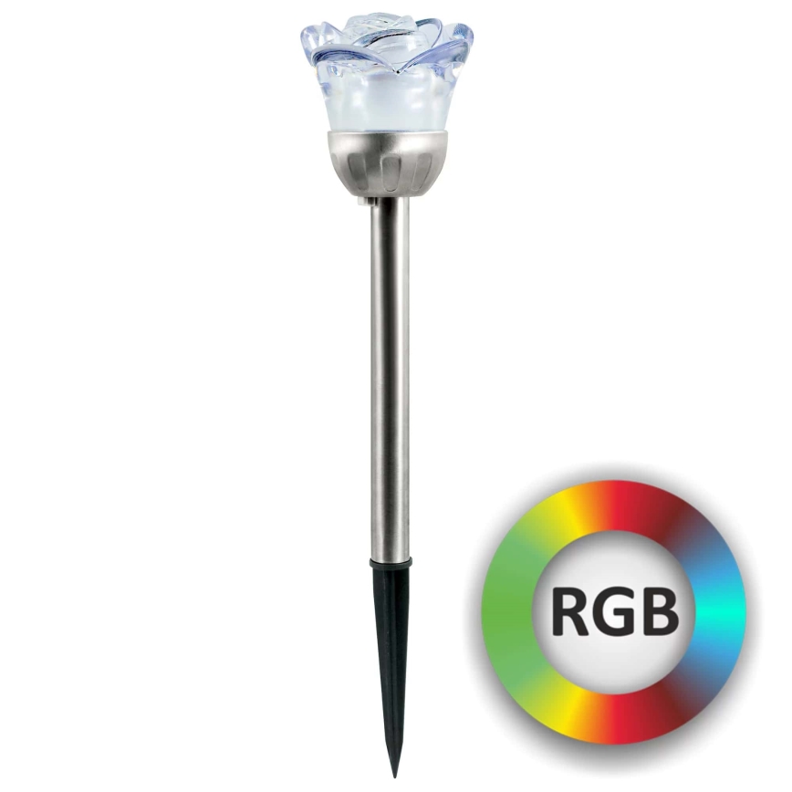 Lampada solare LED RGB ROSE LED/1,2V 100 mAh IP44