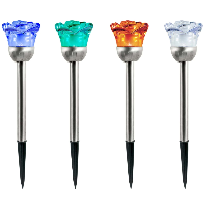 Lampada solare LED RGB ROSE LED/1,2V 100 mAh IP44