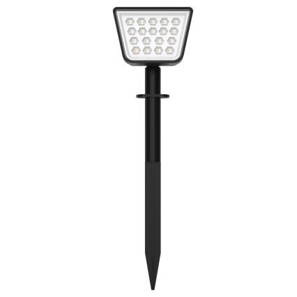 Lampada solare LED RGBW con sensore — 3,7 V, IP54, 1200 mAh, nero