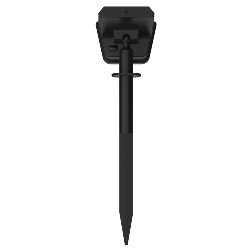 Lampada solare LED RGBW con sensore — 3,7 V, IP54, 1200 mAh, nero