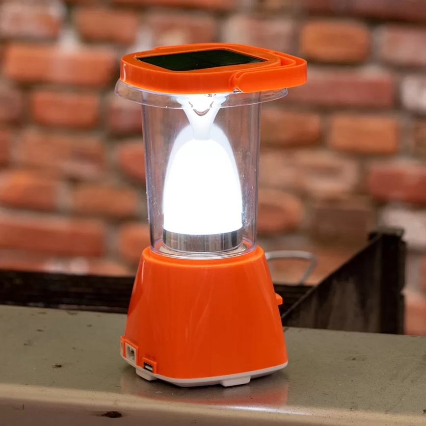 Lampada solare ricaricabile dimmerabile LED con funzione power bank LED/230V 710 lm 1600 mAh
