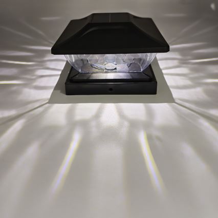 Lampada solare LED TOYA LED/4,5W/230V 3000/6500K 600 mAh IP44 nera