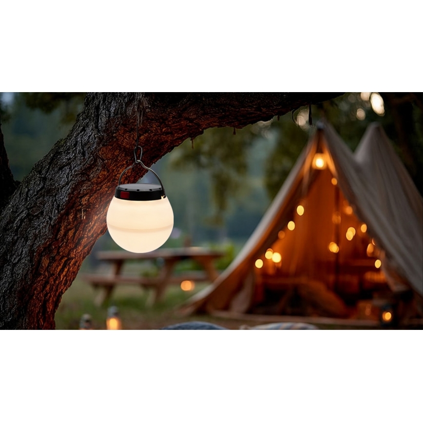 Lampada solare portatile ricaricabile dimmerabile a LED LUMINA ORB LED/5V 800 mAh