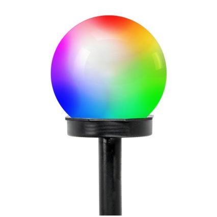 Lampada solare RGB a LED SPHERE, 1,2 V, IP44, 40 mAh, Ø 10 cm