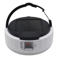 Lampada solare ricaricabile a LED dimmerabile con funzione di power bank K3 LED/2W/5,5V 6500K IPX4 2400 mAh nero/bianco
