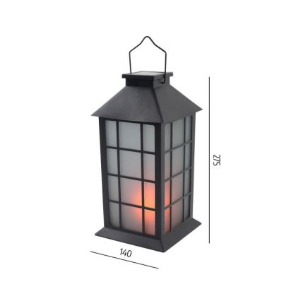 Lampada solare a sospensione con sensore CANDELIO MILKY, LED/1xAA, 1600K, IP44, 200 mAh