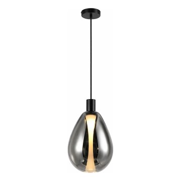 Lampada sospesa a cavo DENSO 1xG9/5W/230V Ø 20 cm nero cromato