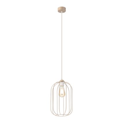 Lampada sospesa a cavo DESTELLO 1xE27/15W/230V Ø 21 cm beige