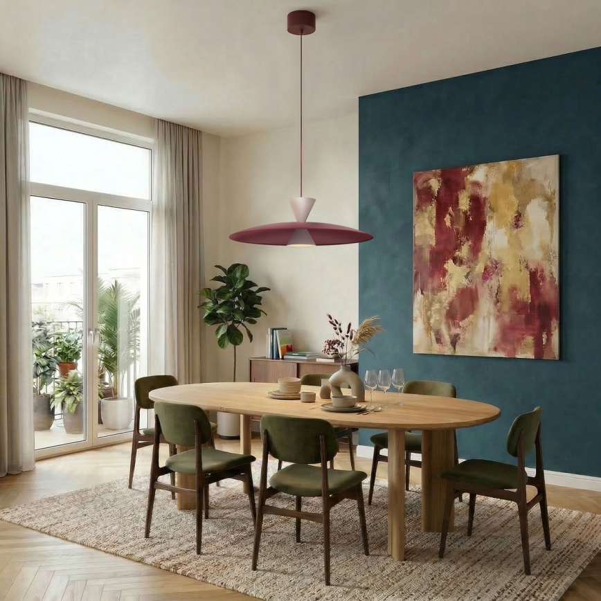 Lampada sospesa a cavo MISTIC 1xGX53/15W/230V bordeaux