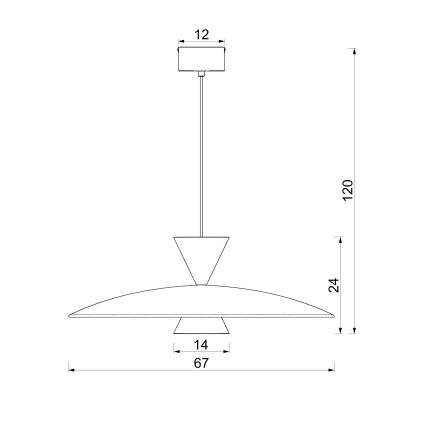 Lampada sospesa a cavo MISTIC 1xGX53/15W/230V marrone