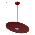 Lampada sospesa a cavo PIATTO 1xGX53/15W/230V Ø 45 cm bordeaux