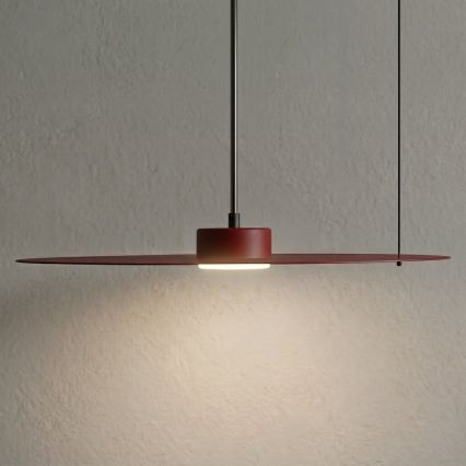 Lampada sospesa a cavo PIATTO 1xGX53/15W/230V Ø 45 cm bordeaux