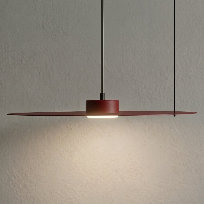 Lampada sospesa a cavo PIATTO 1xGX53/15W/230V Ø 45 cm bordeaux