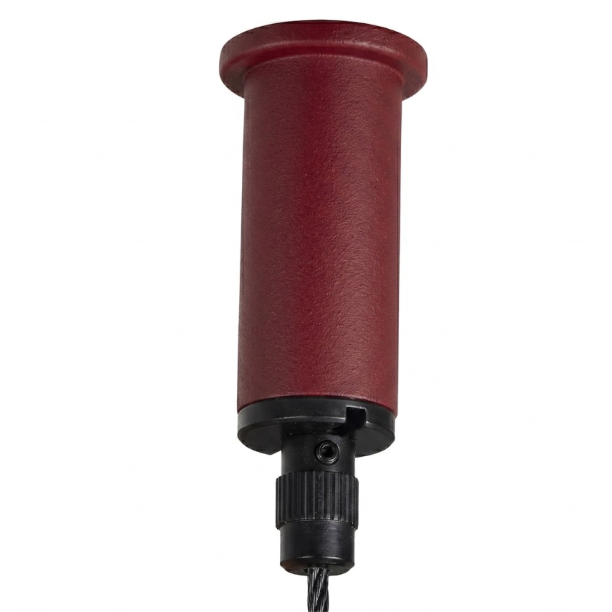 Lampada sospesa a cavo PIATTO 1xGX53/15W/230V Ø 45 cm bordeaux