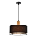 Lampada sospesa ARDI 1xE27/40W/230V nera/marrone