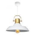 Lampada sospesa AYD 1xE27/40W/230V bianca/oro