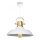 Lampada sospesa AYD 1xE27/40W/230V bianca/oro