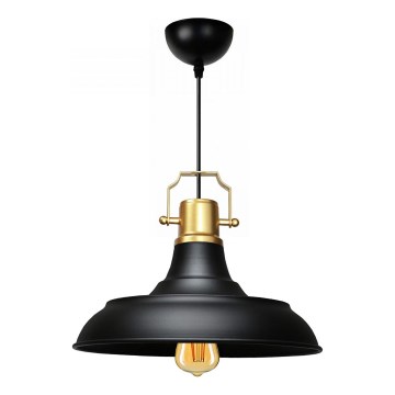 Lampada sospesa AYD 1xE27/40W/230V nera/oro