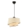 Lampada sospesa BARETTE 1xE27/60W/230V crema/cromo lucido