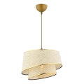 Lampada sospesa BARETTE 1xE27/60W/230V crema/oro
