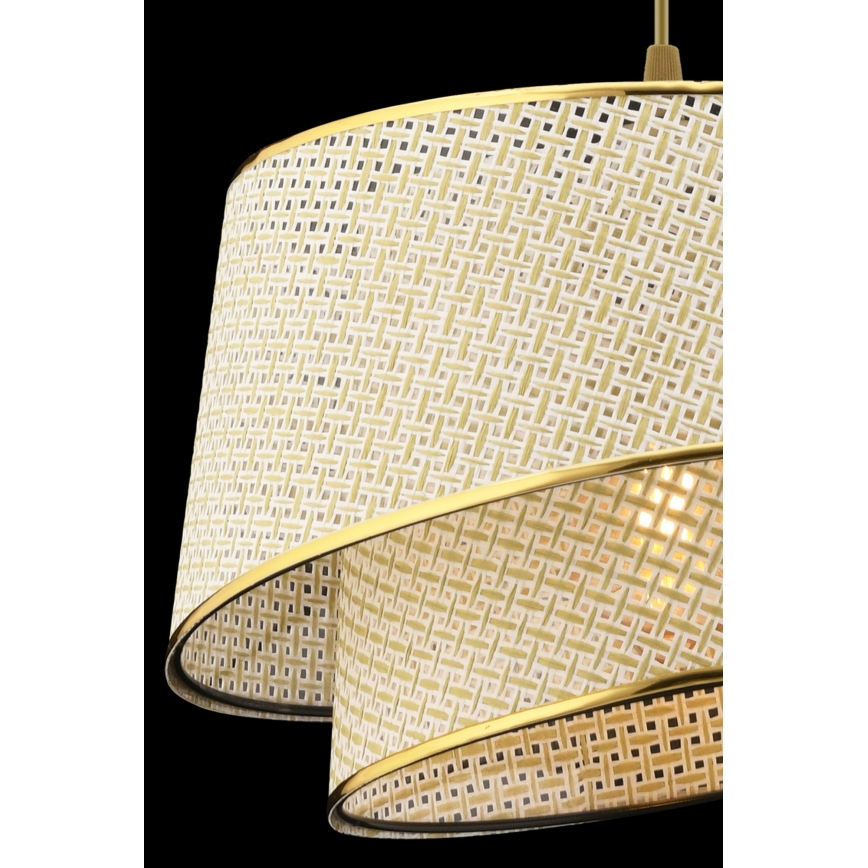 Lampada sospesa BARETTE 1xE27/60W/230V crema/oro