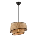 Lampada sospesa BARETTE 1xE27/60W/230V marrone/nera