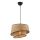 Lampada sospesa BARETTE 1xE27/60W/230V marrone/nera