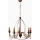 Lampada sospesa CLASSIC 5xE14/40W/230V bronzo