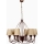 Lampada sospesa CLASSIC 6xE14/40W/230V bronzo/beige