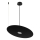 Lampada sospesa con cavo PIATTO 1xGX53/15W/230V Ø 45 cm nera