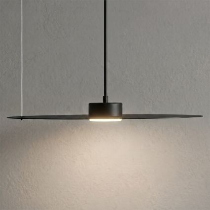 Lampada sospesa con cavo PIATTO 1xGX53/15W/230V Ø 45 cm nera