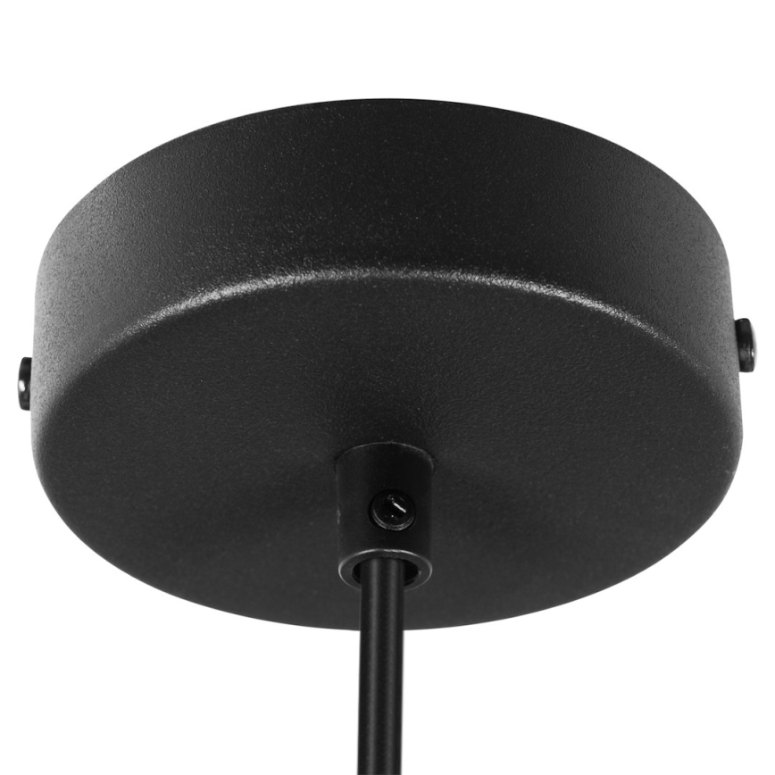 Lampada sospesa con cavo PIATTO 1xGX53/15W/230V Ø 45 cm nera